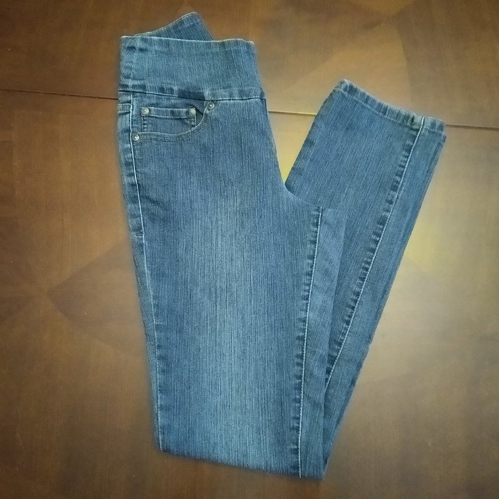 Blue Jeans, Peri Boot Cut, High Rise, Faux Fly, Jag Pull-on - Slim Leg - Size 6